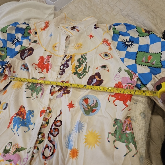 Colorful Patterned Button-Up Shirt - Picture 10 of 10